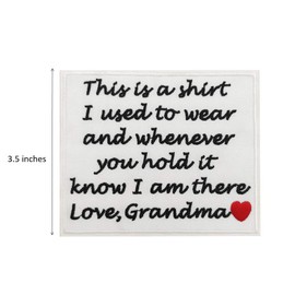 Cute-Patch Memory Pillow Cover DIY Patch This is a Shirt I Used to wear Iron on Memorial Patches (Papa)