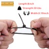 150 Pieces Multi-Purpose Cable Zip Ties 8 Inch,Self Locking Black
