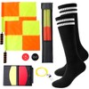 Hoemwarm 5 Pack Soccer Referee Flags Kit, Referee Accessories Set