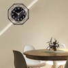 VIVILINEN 12inch Wall Clock 3D Metal Modern Wall Clock Slient