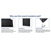 4 Pack Black Acoustic Foam Panels,48x24x2 Inch Sound Proof,High Density