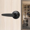 Probrico 8 Pack Dummy Lever Black Door Handle Lever Sets,