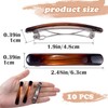 STSTR 10PCS French Barrette Hair Clips for Women, 2.48 Inch
