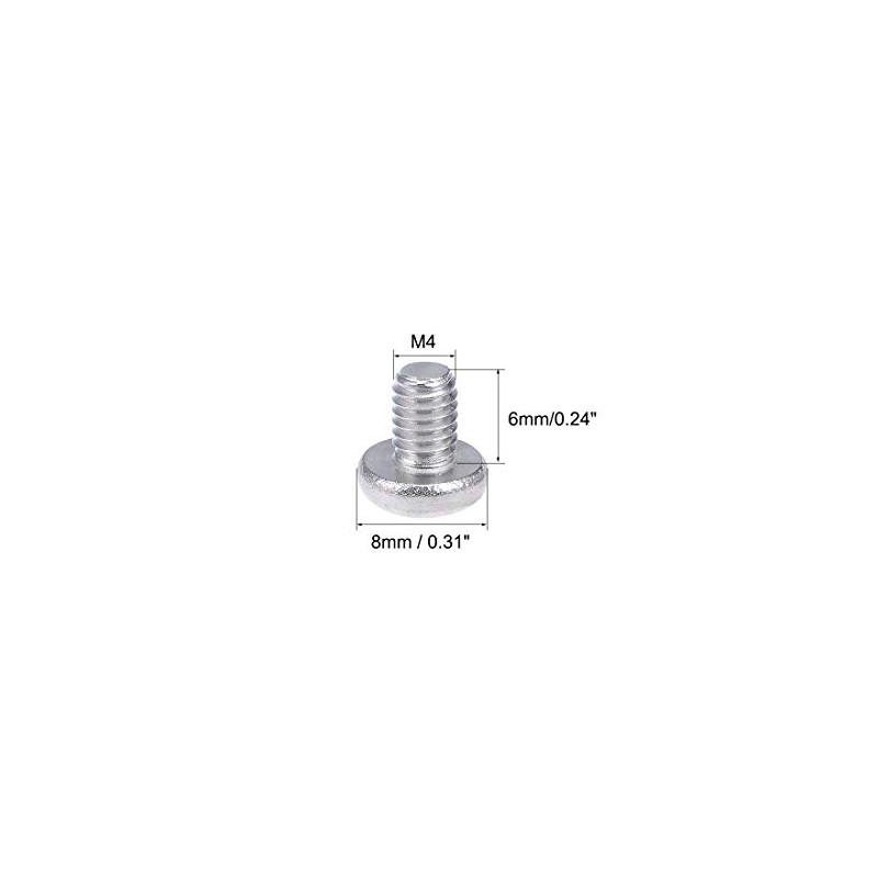 sourcing map Machine Screws Plate Phillips Head Screws Bolts M4
