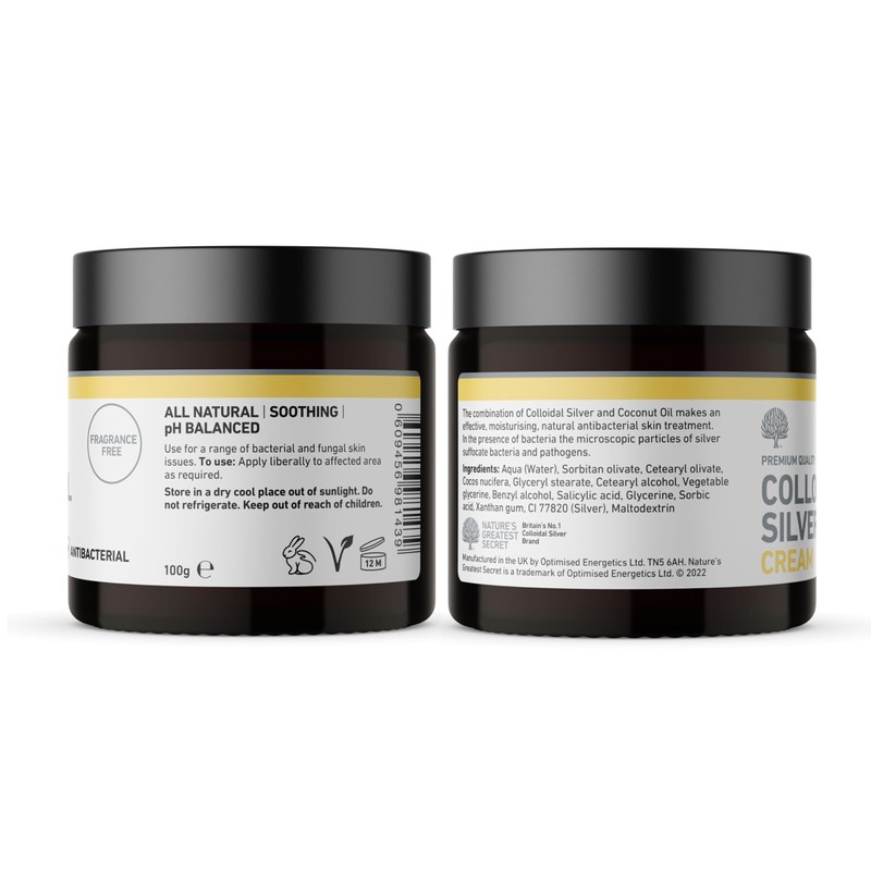 Nature’s Greatest Secret Colloidal Silver Antibacterial Cream 100g | 81%