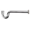 Brass Sink Drain Tubing Set Silver Slick Finish No Ageing