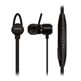 Veho ZB-2 In-Ear Premium Bluetooth Headphones with Built-in Microphone and Remote Control - Black (VEP-015-ZB2)