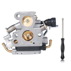 OxoxO Replacement Carburettor for Husqvarna 135 140 140E 435 435E 440 440E Jonsared McCulloch CS410 CS2240 S 506450501 & Adjustment Screwdriver Adjustment Tool