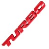 JenNiFer Turbo 3D Metal Car Sticker Tailgate Body - Red