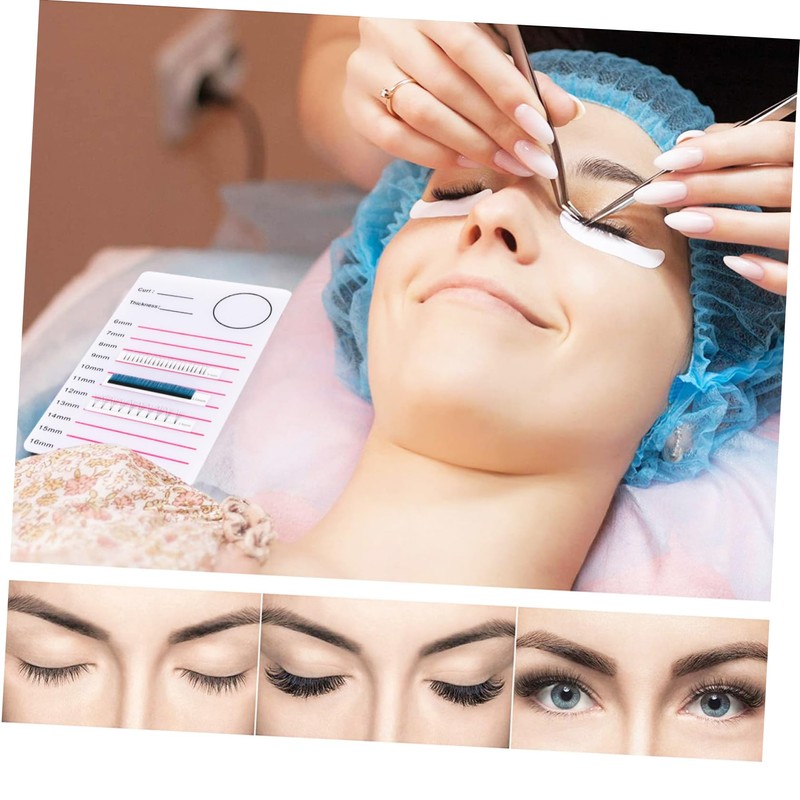 Beavorty 2pcs Professional Eyelash Extension Pallet Holder Lightweight Acrylic Lash