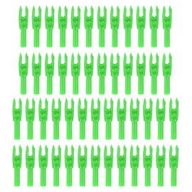 PATIKIL Archery Arrows Nocks 4.2mm 0.165", 50 Pack Insert Arrow Nock Replacement for Hunting Arrows Compound Bow Recurve Bow, Green
