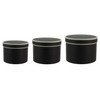 Round Matt Florist Flower Hat boxes Set of 3 Brown