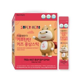 Gaeseong Goryeo Samin KOR 메온셀 리틀앤마더 기초탄탄 키즈 홍삼스틱 포도맛 100포/건강기능식품 Meoncell Little&Mother Basic Firm Kids Red Ginseng Stick Grape Flavor 100 Pack / Health Supplement