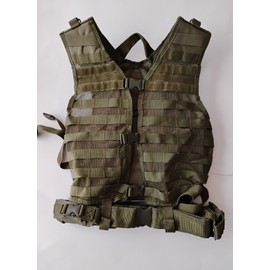 NcSTAR 2915 Modular Mesh Vest MOLLE Tactical Gear Harness Rig w/ Belt M - Reg