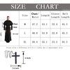 YTWS Priest Costume For Adult Men Halloweeen Exorcist Costume Wizard