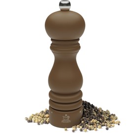 Peugeot Paris u'Select 7-inch Pepper Mill - Manual Rock Pepper Mill with Adjustable Precision Grinding, Stainless Steel & Beechwood, Sustainable & Elegant Kitchen Tool (Mocha)