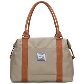 Quikaboo Boston Bag, Travel Bag, Large Capacity, Lightweight, Carry-on Bag, Gym Bag, School Trips, Luggage, Sports, Camping, Travel, Carry-on, beige