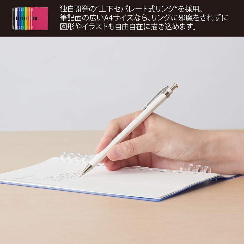 Kingjim Ring Notebook Tefrenu, light blue