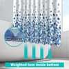 HANFU Shower Curtain, Polyester, 180 x 200 cm, Washable, Shower