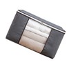 4Pcs Gray Quilt Storage Bag Organizer Large Capacity Breathable House