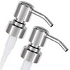 ALTGLAS Twin Pack - 2X Stainless Steel Soap Pump 'Zagreb'
