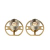 Pair of BSP Wall Mounting Bar Valve Fixing Brackets for