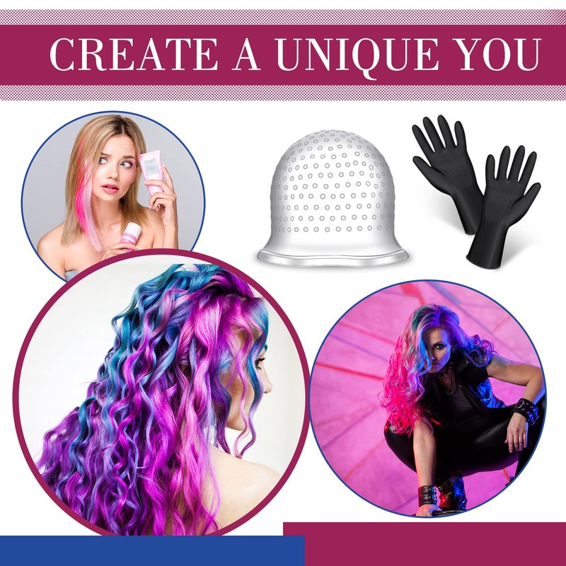 Gorra y Gancho para Resaltar la Coloraci¨®n del Cabello Guantes