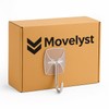 MOVELYST 100 Small Hooks+120 Removable Strips, Clear Wire Hanger Hooks,