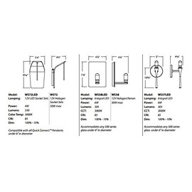 WAC Lighting WS57LED-G542WD/CH Gia LED Torch Wall Sconce with Crystal, One Size, White Diamond/Chrome