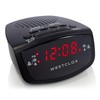 Westclox 80209 Red LED Display Dual Alarm Clock Radio with