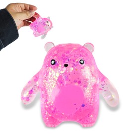 Sugar Ball Stress Relief Squeeze Toys - Fun Sensory Fidget Toys Perfect Party Favors, Gifts, and Relaxation Toys for Kids and Adults (PI Bear)