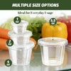 Huifany 400 Pack 2 oz Jello Shot Cups with Lids,