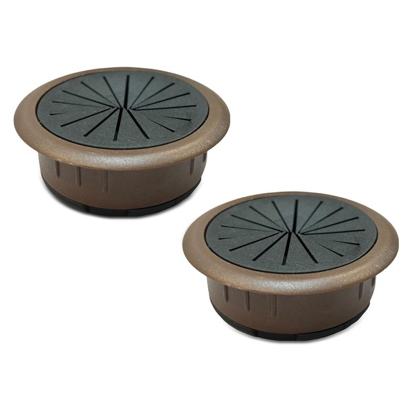 Bntyok [2 Pack] Desk Grommet 2 Inch Flexible Desk Hole