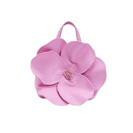 DEBIMY Women's Floral Clutch Purse PU Leather Flower Evening Bags Party Prom Handbag Wedding Crossbody Bucket Purse Pink