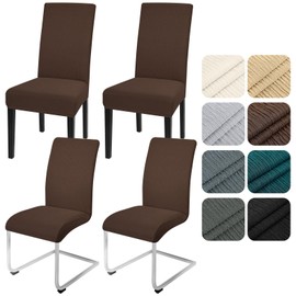 Alishomtll Chair Covers, Set of 4, Stretch Chair Covers for Swing Chairs, Universal Dining Room Chairs Cover, Washable, Removable Chairs, Protection for Kitchen, Banquet, Wedding, Hotel, Restaurant