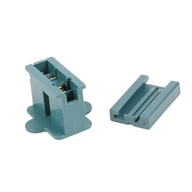 Novelty Lights SPT-1 Female Vampire Sockets, 5 Pack Green Polarized 8 Amp Snap-On Power Connectors for Christmas Lights and 18 AWG Parallel Lamp Cord