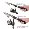 Toasis Fishing Spinning Baitcast Rod Telescopic Fishing Pole 7 Models