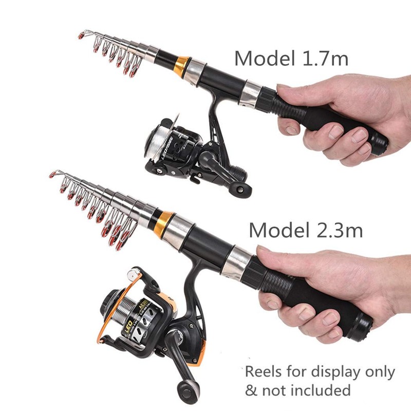 Toasis Fishing Spinning Baitcast Rod Telescopic Fishing Pole 7 Models