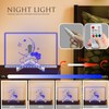 Laysinly Acrylic Dry Erase Board with Light up Stand, 11.81"