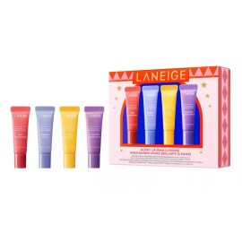 LANEIGE Lip Glowy Mini Treatment Balms 4 pc Gift Set -  New