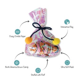 Fringe Studio Plush Cat Toy, Clownin' Around Kicker, Pet Shop Collection (693009)