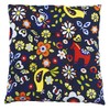 Seat Cushion, Cute Polka Pattern, Fun with Flowers and Animals,