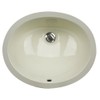 Nantucket Sinks UM-15x12-B 15-Inch by 12-Inch Oval Ceramic Undermount Vanity