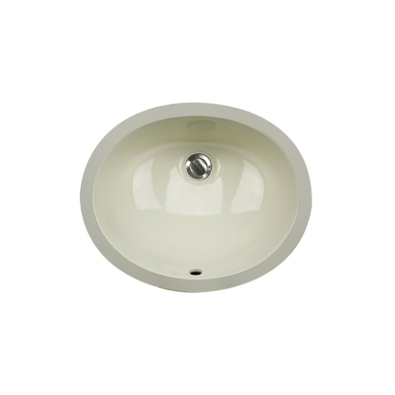 Nantucket Sinks UM-15x12-B 15-Inch by 12-Inch Oval Ceramic Undermount Vanity