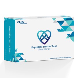 EqualDx at-Home Food Allergy Test - IgE Antibody Testing for 16 Common Food Allergens, Clinically Accepted Food Allergy Test, Real Serum Sample, Painless Collection