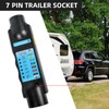 Yinaolan 7 Pin Trailer Plug Socket Tester- 12V 7 Pin