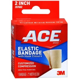 ACE ELASTIC BANDAGE W/HOOK 2 INCH