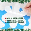 Extra Large Snowflake Window Clings Christmas Decorations, White Snowflakes Clings