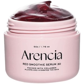 Arencia Overnight Red Smoothie Face Mask Serum, Glowing & Soothing with 30% red collagen, Niacinamide, Peptide, Vitamin E