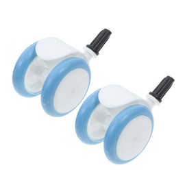 KOMBIUDA 2pcs Replacement Wheels for Walker Easy Installation Height Lightweight Design Wheels for Stability in Play and Carts